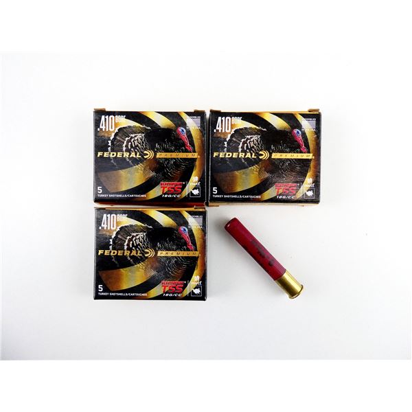 FEDERAL PREMIUM HEAVYWEIGHT TSS TURKEY .410 GAUGE 3" SHOT SHELL AMMO LOT