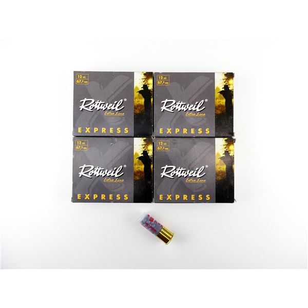 ROTTWEIL EXTRA LINE EXPRESS 12 GAUGE 2 3/4" SHOT SHELL AMMO LOT