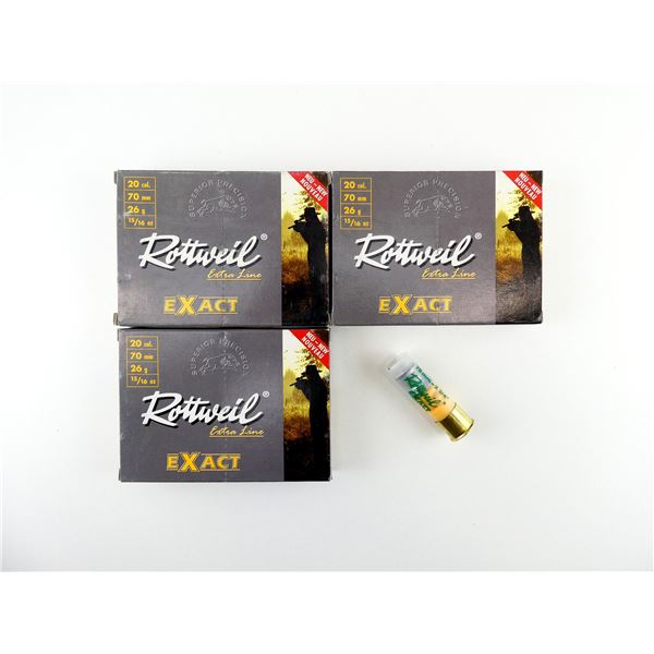 ROTTWEIL EXTRA LINE EXPRESS 20 GAUGE 2 3/4" SHOT SHELL AMMO LOT