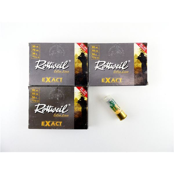 ROTTWEIL EXTRA LINE EXACT 20 GAUGE 2 3/4" SHOT SHELL AMMO LOT