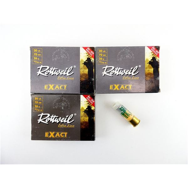 ROTTWEIL EXTRA LINE EXACT 20 GAUGE 2 3/4" SHOT SHELL AMMO LOT