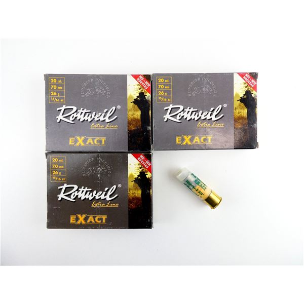 ROTTWEIL EXTRA LINE EXACT 20 GAUGE 2 3/4" SHOT SHELL AMMO LOT