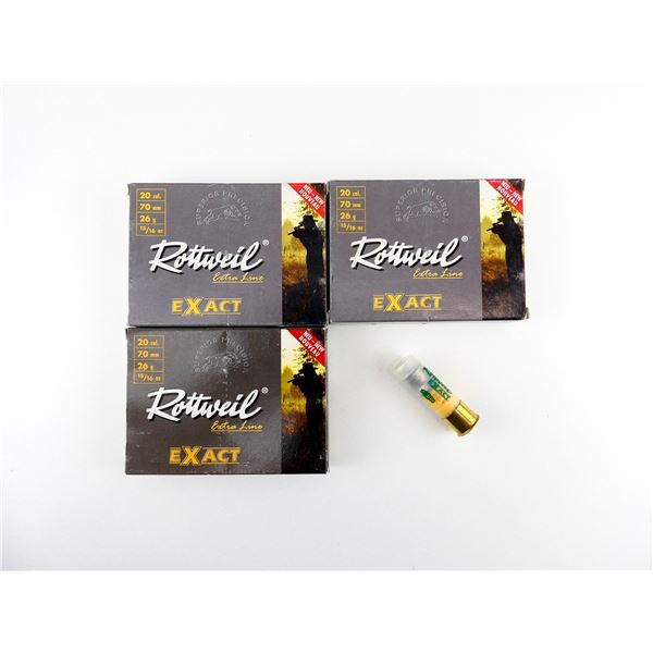 ROTTWEIL EXTRA LINE EXACT 20 GAUGE 2 3/4" SHOT SHELL AMMO LOT