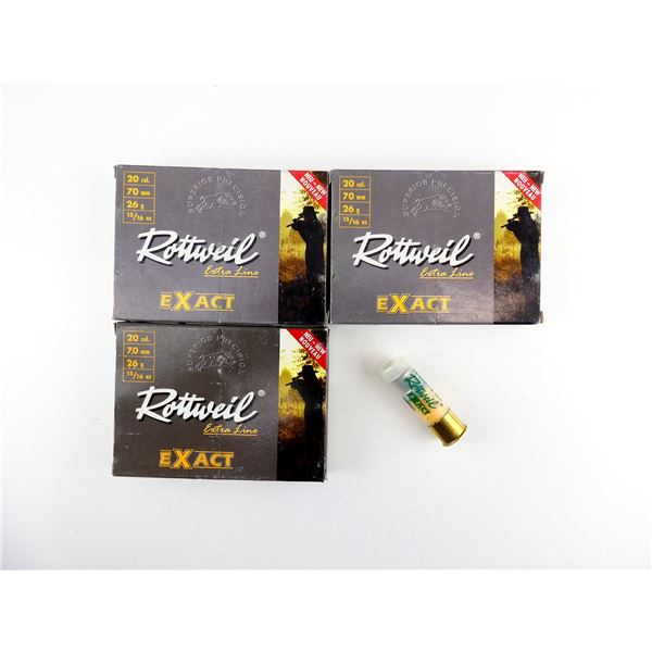 ROTTWEIL EXTRA LINE EXACT 20 GAUGE 2 3/4" SHOT SHELL AMMO LOT