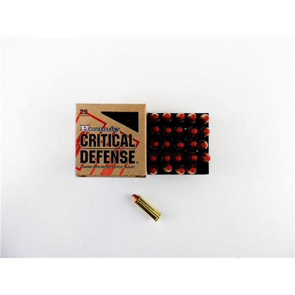 HORNADY CRITICAL DEFENSE .38 SPL +P AMMO LOT