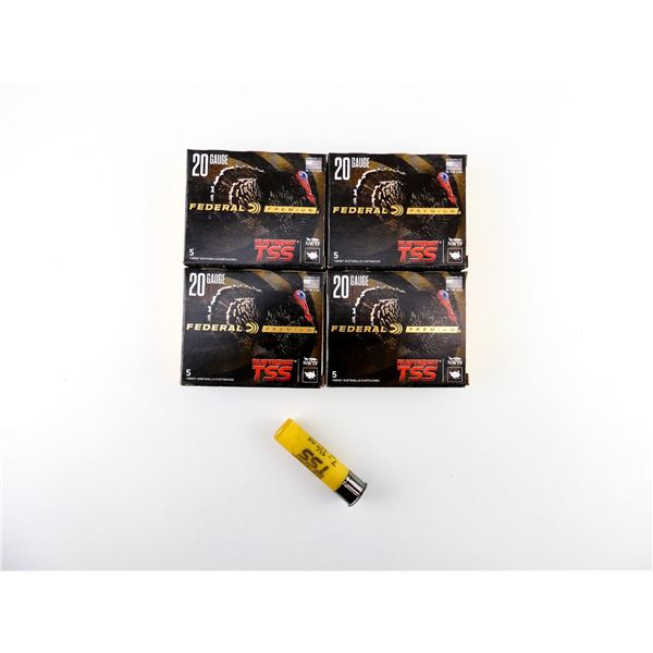 FEDERAL PREMIUM HEAVYWEIGHT TSS TURKEY 20 GAUGE 3" SHOT SHELL AMMO LOT