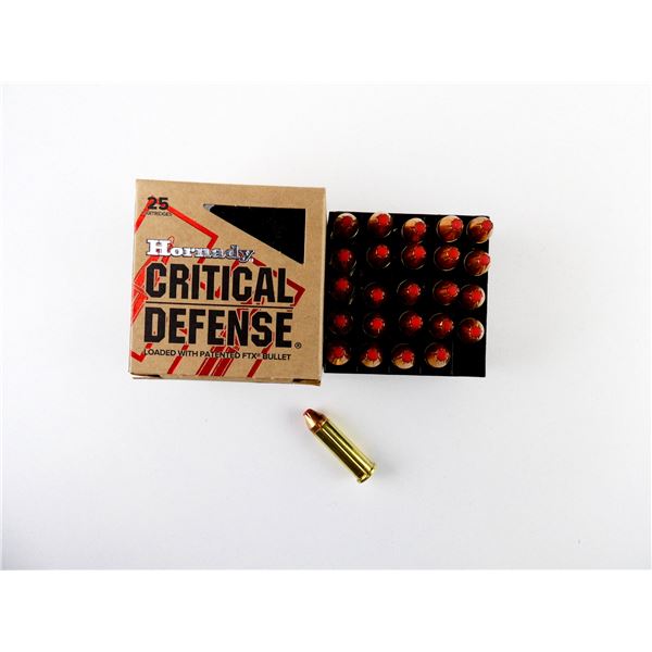 HORNADY CRITICAL DEFENSE .38 SPL +P AMMO LOT