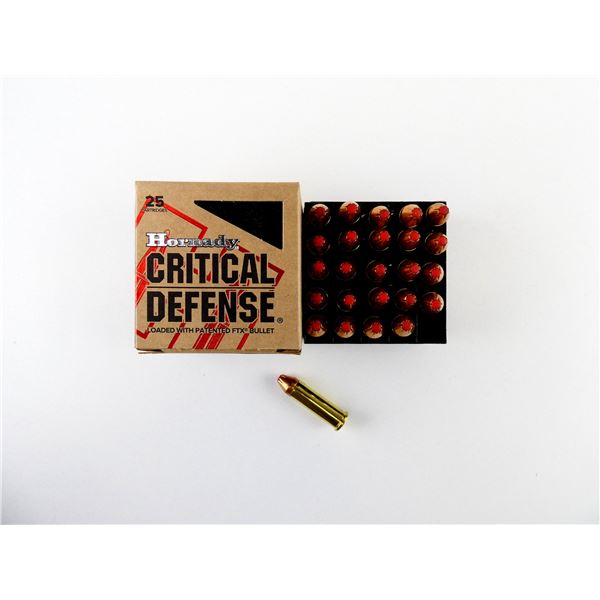 HORNADY CRITICAL DEFENSE .38 SPL +P AMMO LOT