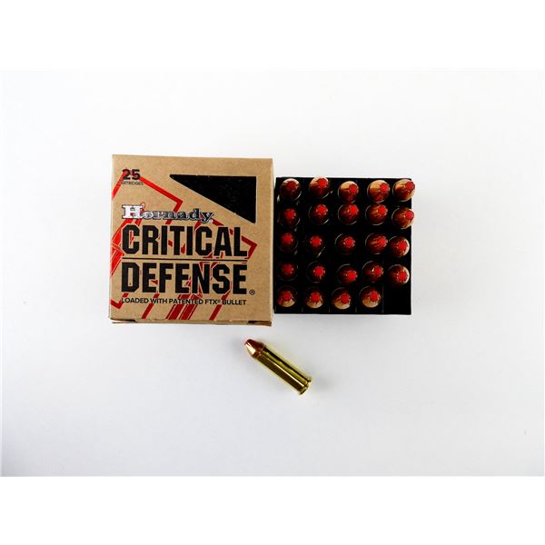 HORNADY CRITICAL DEFENSE .38 SPL +P AMMO LOT