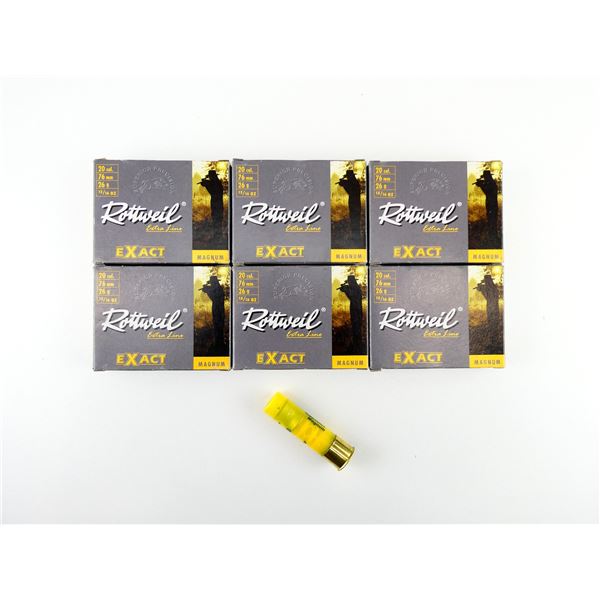 ROTTWEIL EXACT 20 GAUGE 3" MAGNUM SHOT SHELL AMMO LOT