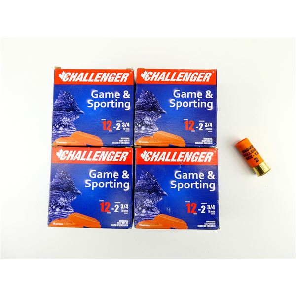 CHALLENGER 12 GAUGE 2 3/4" MAGNUM SHOT SHELL AMMO LOT
