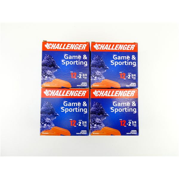 CHALLENGER 12 GAUGE 2 3/4" MAGNUM SHOT SHELL AMMO LOT