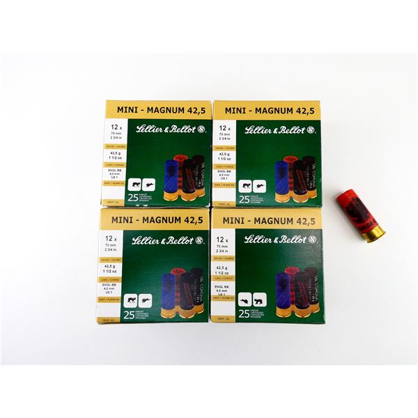 SELLIER & BELLOT 12 GAUGE 2 3/4" SHOT SHELL AMMO LOT