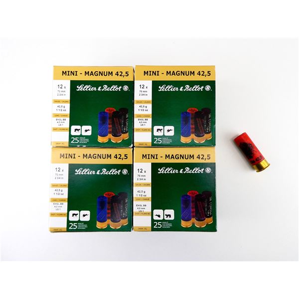 SELLIER & BELLOT 12 GAUGE 2 3/4" SHOT SHELL AMMO LOT