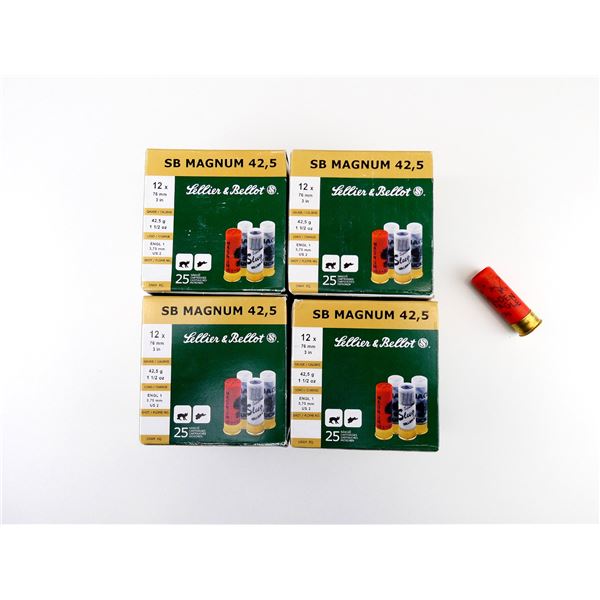 SELLIER & BELLOT 12 GAUGE 3" MAGNUM SHOT SHELL AMMO LOT
