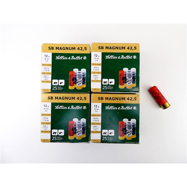 SELLIER & BELLOT 12 GAUGE 3" MAGNUM SHOT SHELL AMMO LOT