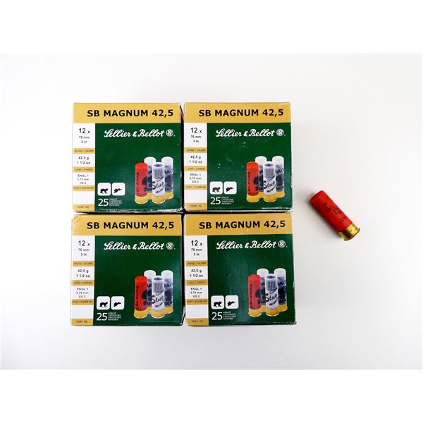SELLIER & BELLOT 12 GAUGE 3" MAGNUM SHOT SHELL AMMO LOT