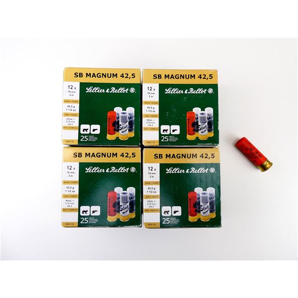SELLIER & BELLOT 12 GAUGE 3" MAGNUM SHOT SHELL AMMO LOT
