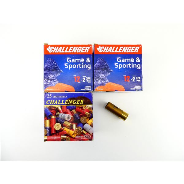 CHALLENGER 12 GAUGE 2 3/4" MAGNUM SHOT SHELL AMMO LOT