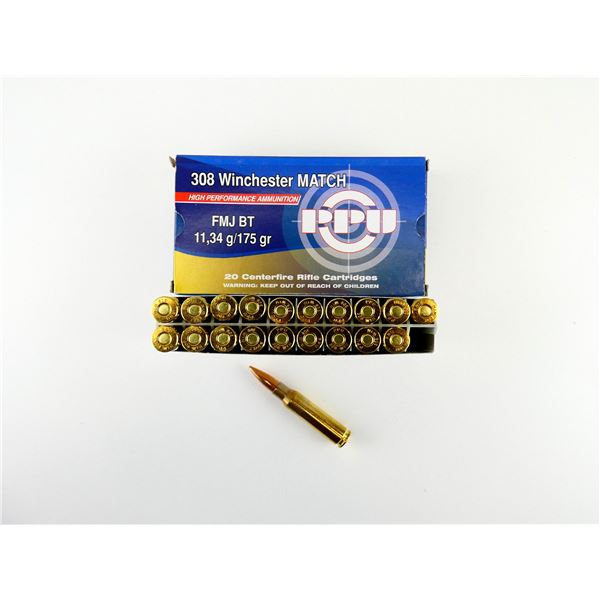 PPU .308 WIN MATCH AMMO LOT