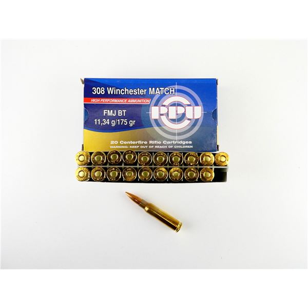 PPU .308 WIN MATCH AMMO LOT