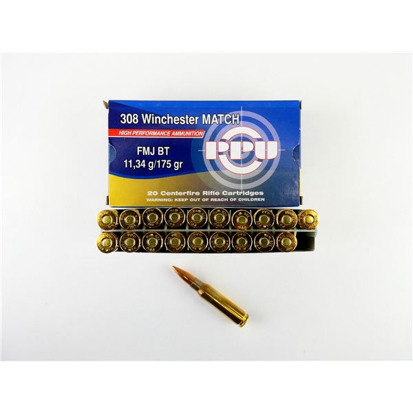 PPU .308 WIN MATCH AMMO LOT