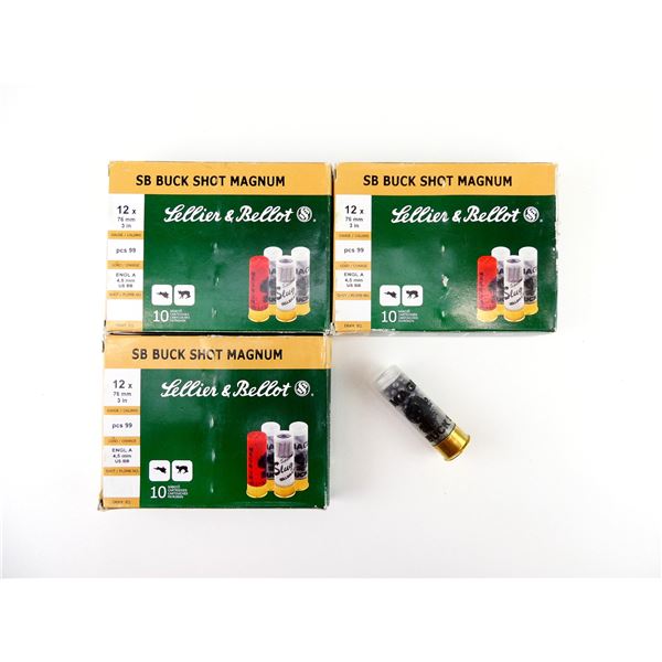 SELLIER & BELLOT 12 GAUGE 3" MAGNUM SHOT SHELL AMMO LOT