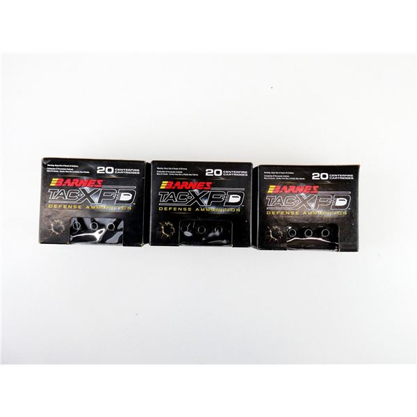 BARNES TAC-XPD 9MM LUGER +P AMMO LOT