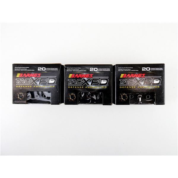 BARNES TAC-XPD 9MM LUGER +P AMMO LOT