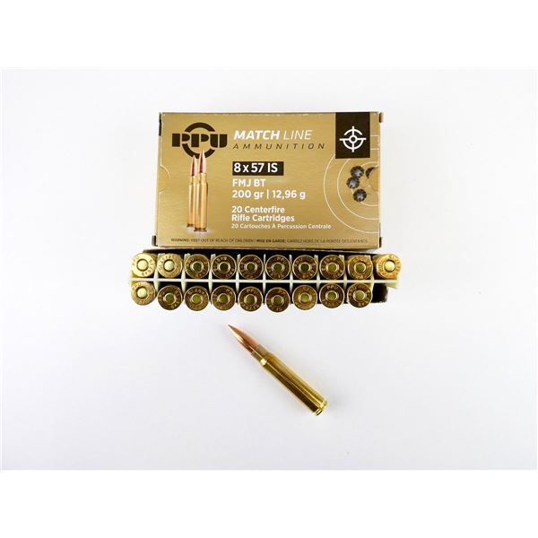 PPU MATCH LINE 8X57 IS AMMO LOT
