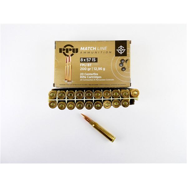 PPU MATCH LINE 8X57 IS AMMO LOT
