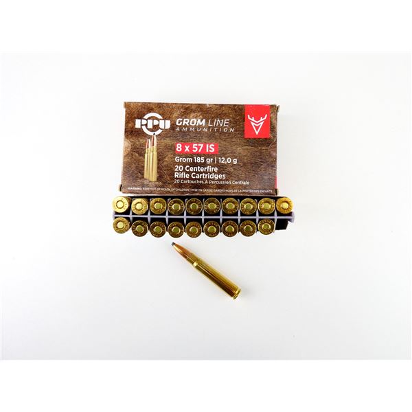 PPU GROM LINE 8X57 IS AMMO LOT