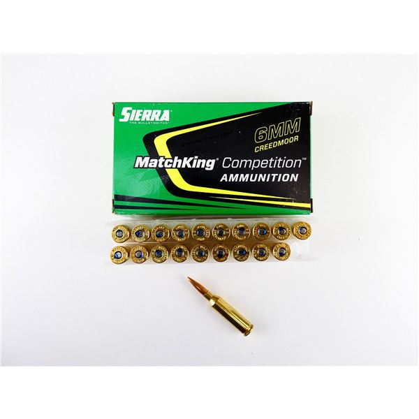 SIERRA MATCHKING 6MM CREEDMOOR AMMO LOT