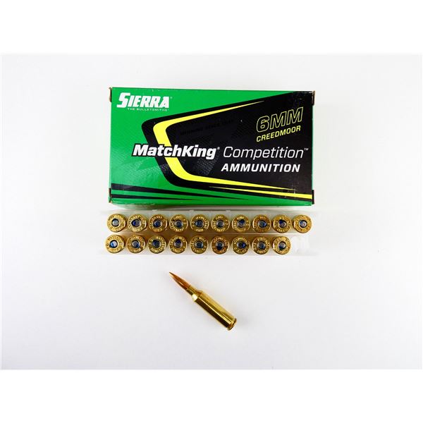 SIERRA MATCHKING 6MM CREEDMOOR AMMO LOT