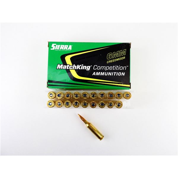 SIERRA MATCHKING 6MM CREEDMOOR AMMO LOT