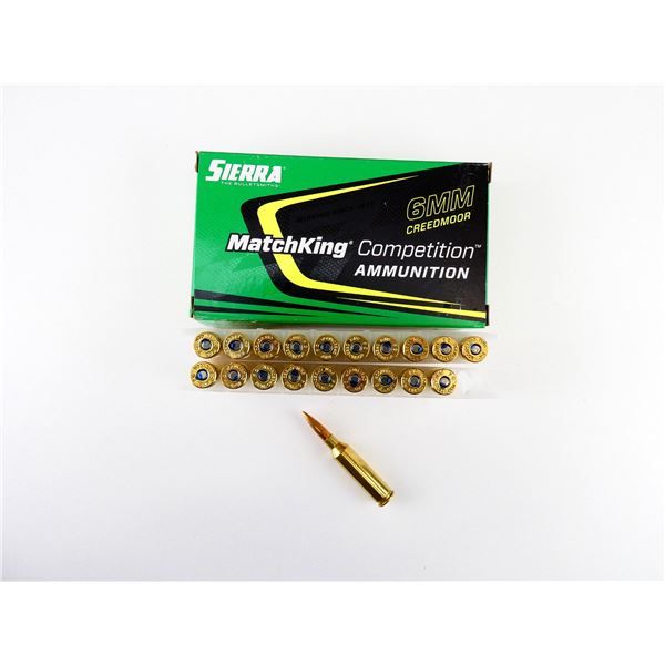 SIERRA MATCHKING 6MM CREEDMOOR AMMO LOT