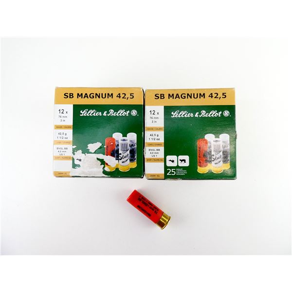 SELLIER & BELLOT 12 GAUGE 3" MAGNUM SHOT SHELL AMMO LOT