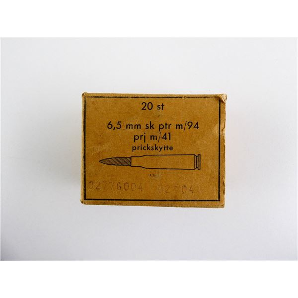 SWEDISH MILITARY 6.5X55 SWEDISH AMMO LOT