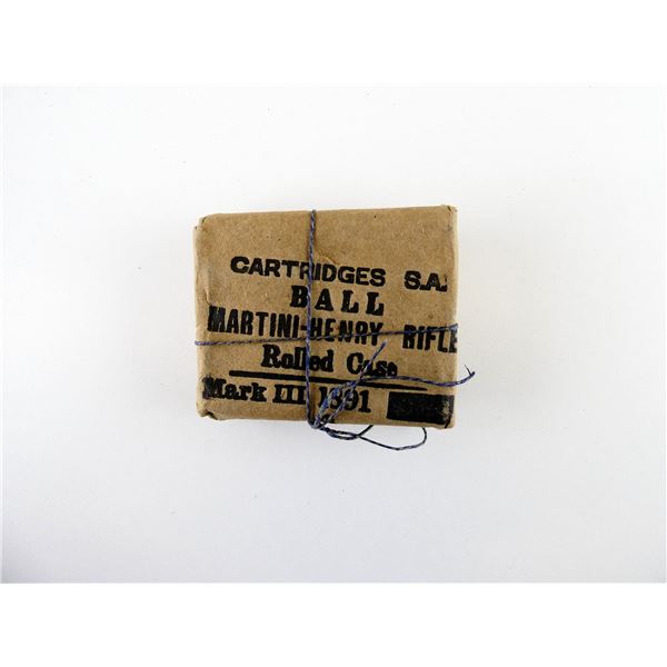 COLLECTIBLE BRITISH MILITARY MARTINI-HENRY .577/.450 BALL AMMO LOT