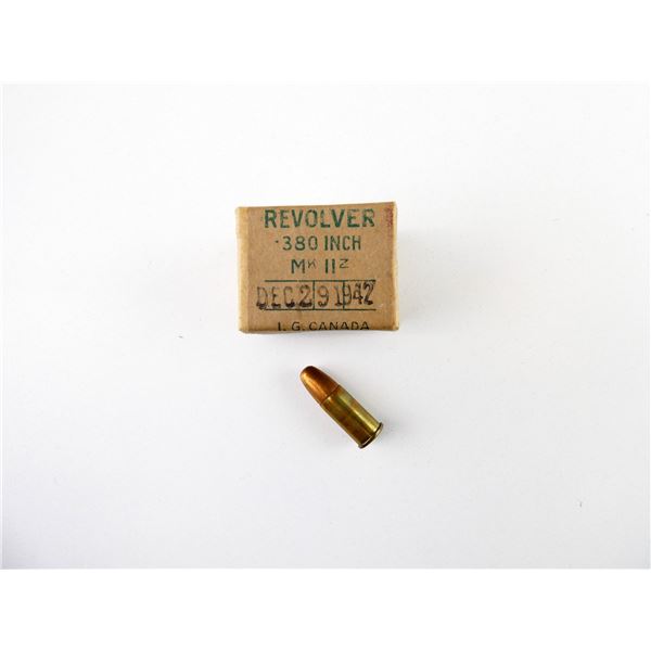 WWII CANADIAN MILITARY .380 REVOLVER AMMO LOT