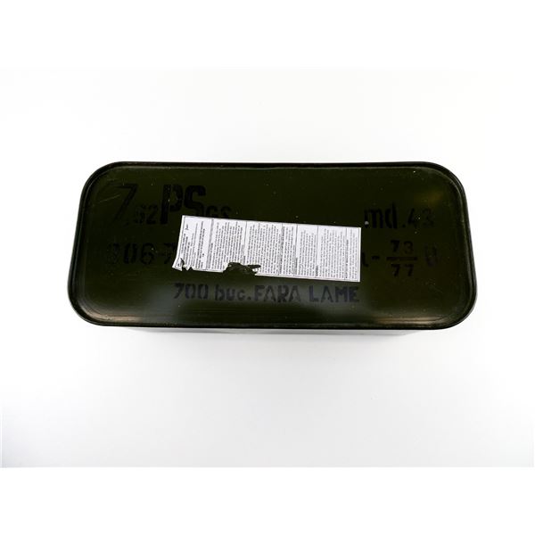 ROMANIAN MILITARY SPAM CAN  7.62X39MM AMMO LOT