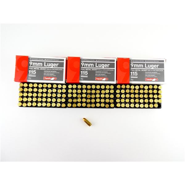 AGUILA 9MM LUGER AMMO LOT