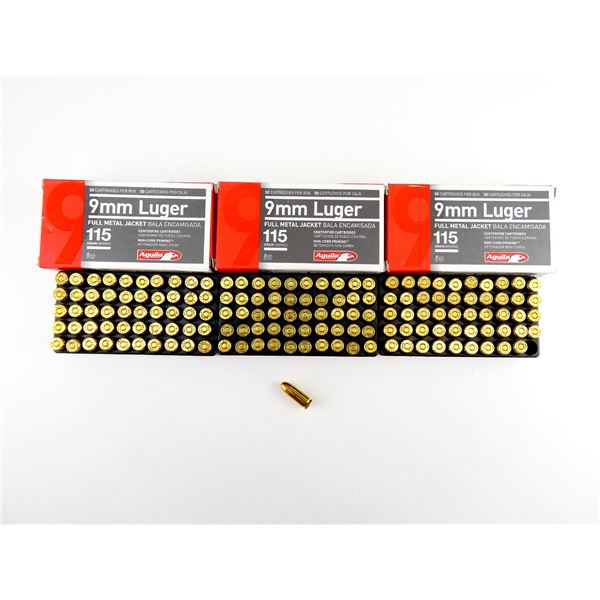 AGUILA 9MM LUGER AMMO LOT