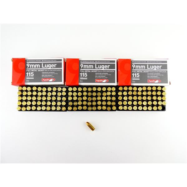 AGUILA 9MM LUGER AMMO LOT