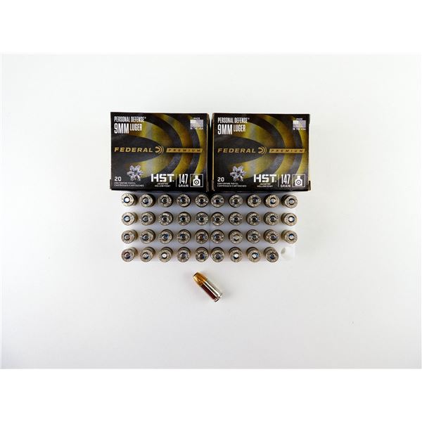 FEDERAL PREMIUM 9MM LUGER AMMO LOT
