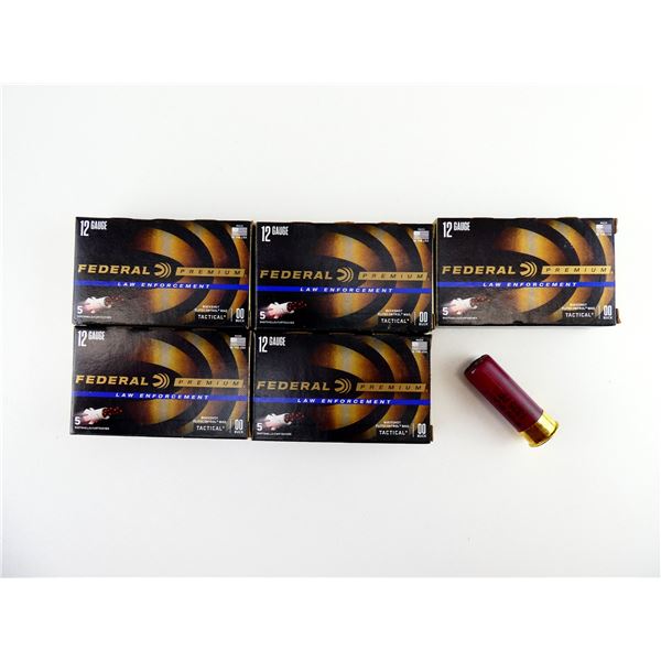 FEDERAL PREMIUM LAW ENFORCEMENT  12 GAUGE 2 3/4" SHOT SHELL AMMO LOT