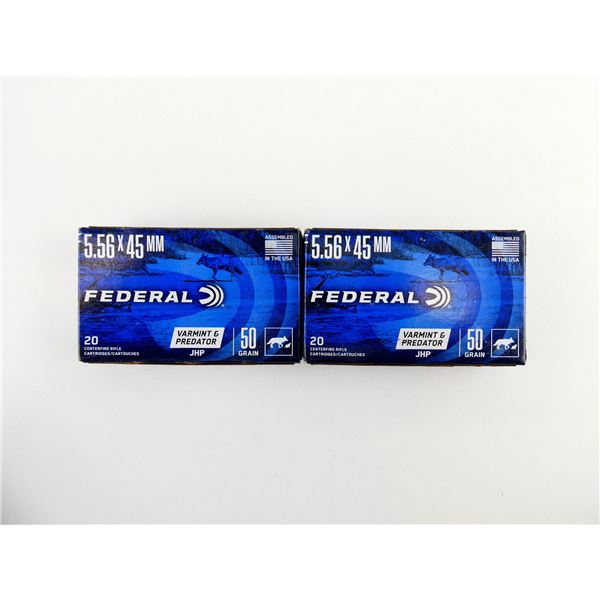 FEDERAL 5.56X45MM AMMO LOT
