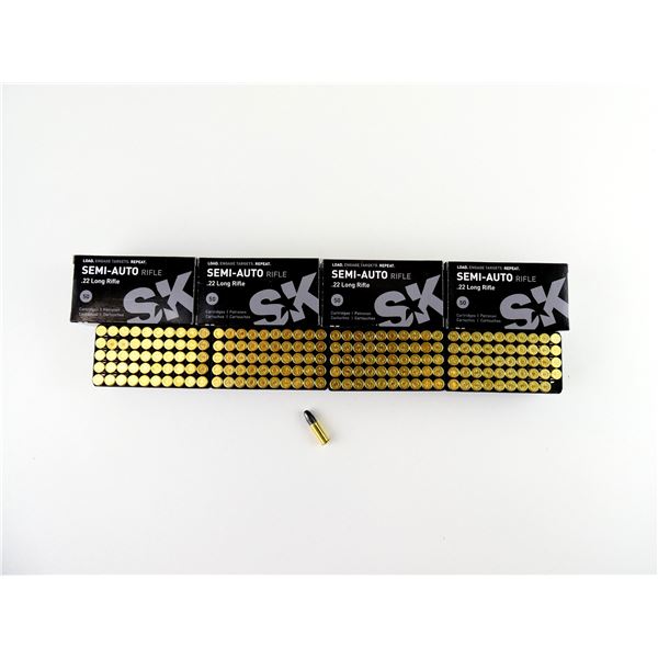 SK SEMI-AUTO RIFLE .22 LR AMMO LOT