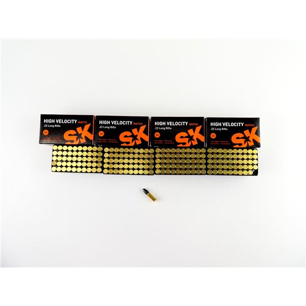 SK HIGH VELOCITY MATCH .22 LR AMMO LOT