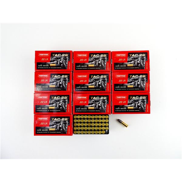 NORMA TAC-22 .22 LR AMMO LOT